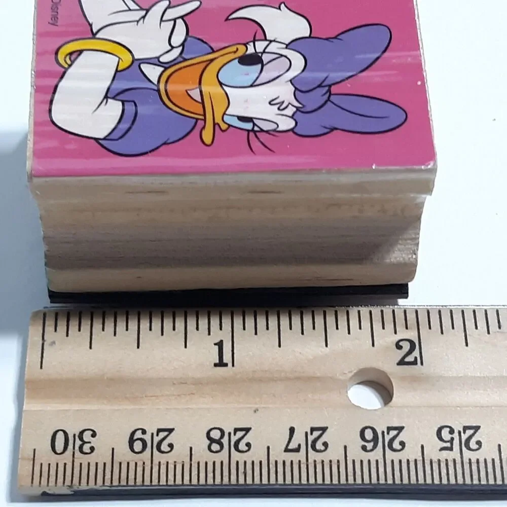 Lot of 3 Disney Rubber Stamps Daisy Duck Flower Ribbbons Bows Animals Crafting